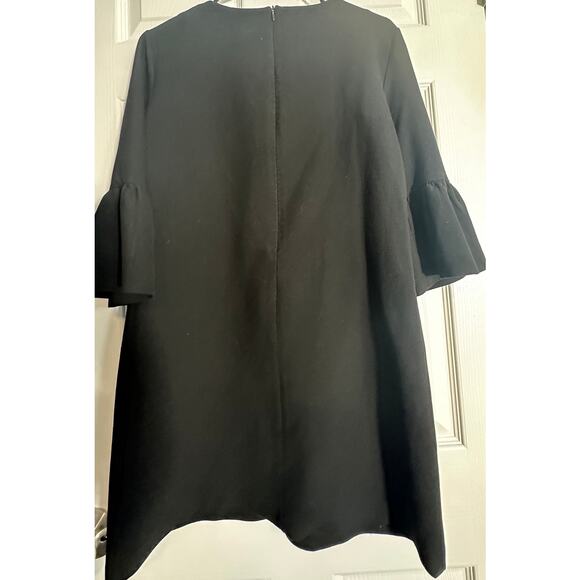 Zara Woman Bell Sleeve Shift Dress – Black – Size S - Picture 6 of 7